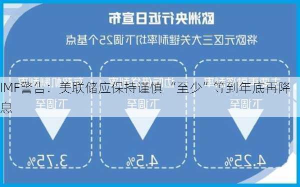 IMF警告：美联储应保持谨慎 “至少”等到年底再降息