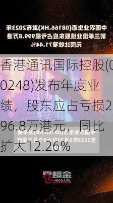 香港通讯国际控股(00248)发布年度业绩，股东应占亏损2196.8万港元，同比扩大12.26%