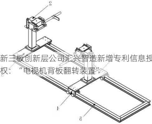 新三板创新层公司汇兴智造新增专利信息授权：“电视机背板翻转装置”