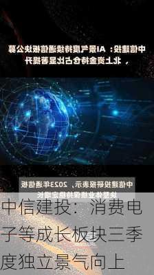 中信建投：消费电子等成长板块三季度独立景气向上