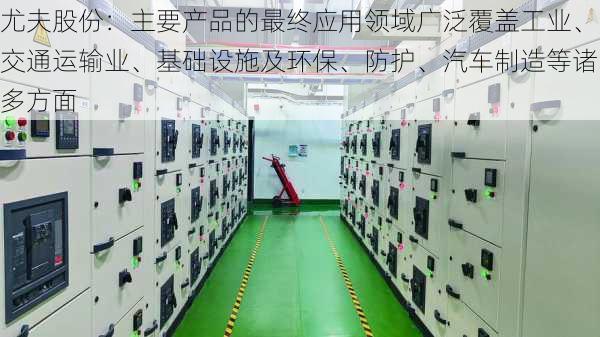 尤夫股份：主要产品的最终应用领域广泛覆盖工业、交通运输业、基础设施及环保、防护、汽车制造等诸多方面