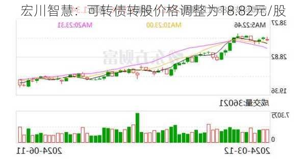 宏川智慧：可转债转股价格调整为18.82元/股