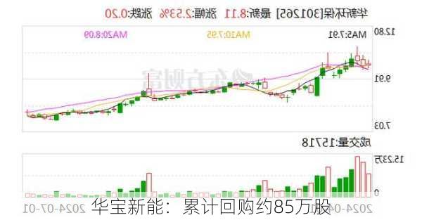 华宝新能：累计回购约85万股