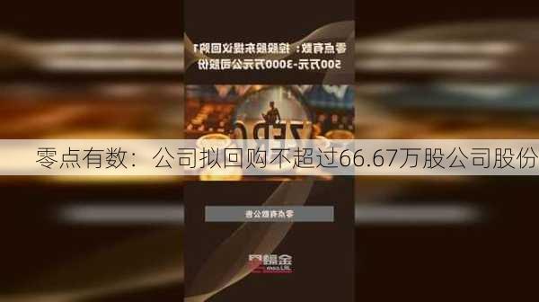 零点有数：公司拟回购不超过66.67万股公司股份