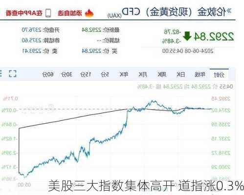 美股三大指数集体高开 道指涨0.3%