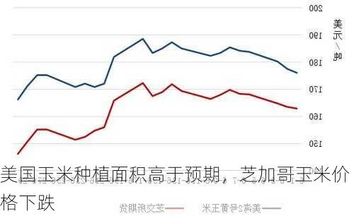 美国玉米种植面积高于预期，芝加哥玉米价格下跌