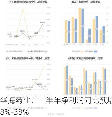 华海药业：上半年净利润同比预增28%-38%