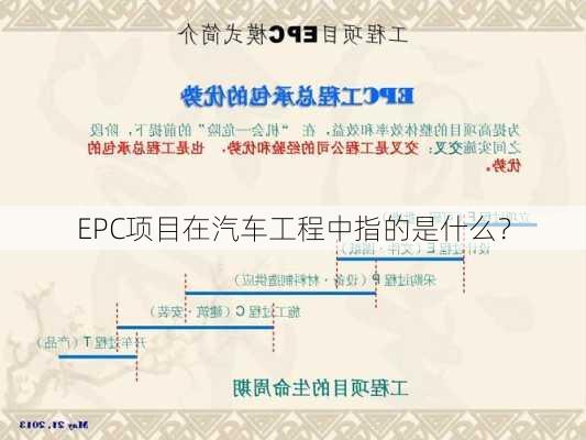 EPC项目在汽车工程中指的是什么？