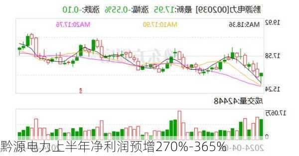 黔源电力上半年净利润预增270%-365%