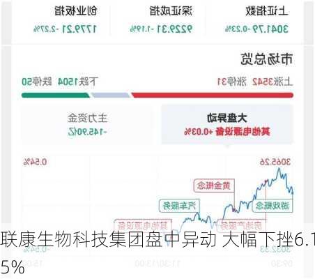 联康生物科技集团盘中异动 大幅下挫6.15%