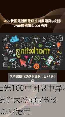 阳光100中国盘中异动 股价大涨6.67%报0.032港元