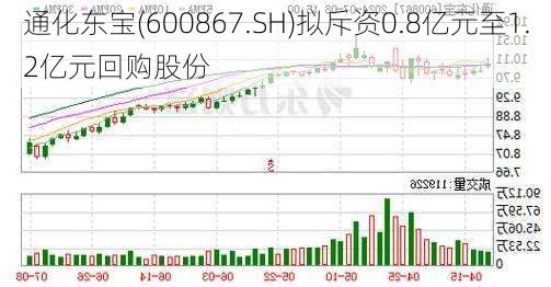 通化东宝(600867.SH)拟斥资0.8亿元至1.2亿元回购股份