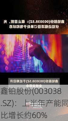 鑫铂股份(003038.SZ)：上半年产能同比增长约60%