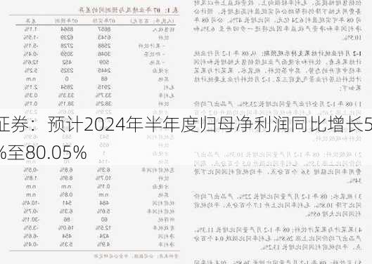 东兴证券：预计2024年半年度归母净利润同比增长51.47%至80.05%