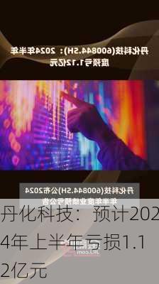 丹化科技：预计2024年上半年亏损1.12亿元