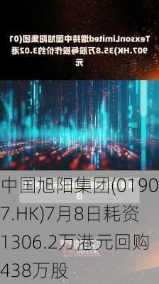 中国旭阳集团(01907.HK)7月8日耗资1306.2万港元回购438万股