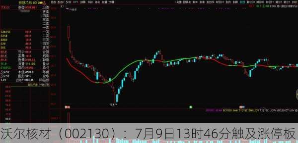 沃尔核材（002130）：7月9日13时46分触及涨停板