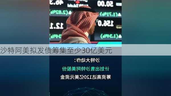 沙特阿美拟发债筹集至少30亿美元