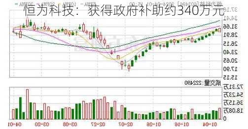 恒为科技：获得政府补助约340万元