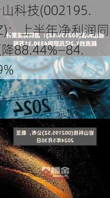 岩山科技(002195.SZ)：上半年净利润同比预降88.44%―84.59%