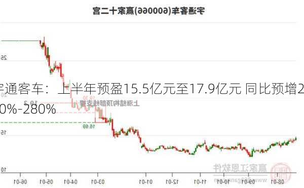 宇通客车：上半年预盈15.5亿元至17.9亿元 同比预增230%-280%