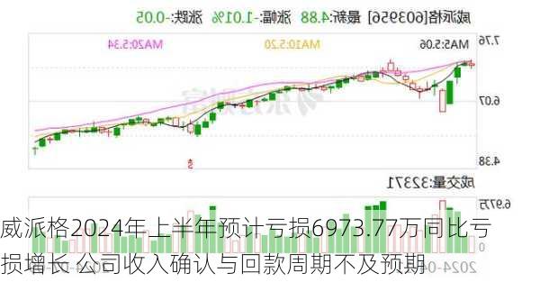 威派格2024年上半年预计亏损6973.77万同比亏损增长 公司收入确认与回款周期不及预期