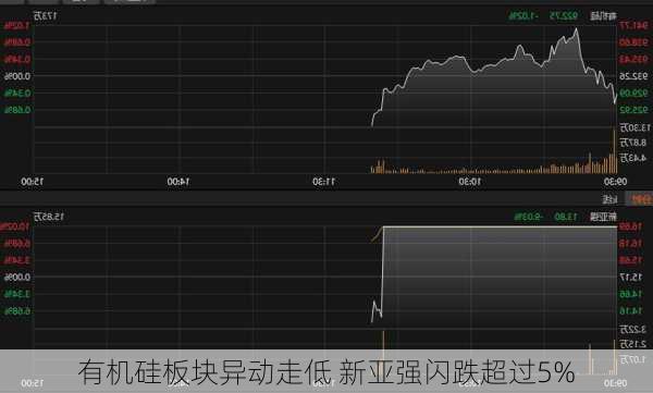 有机硅板块异动走低 新亚强闪跌超过5%