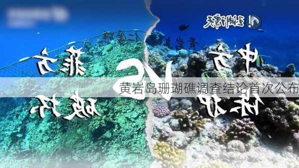 黄岩岛珊瑚礁调查结论首次公布