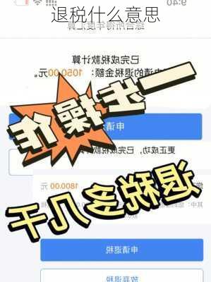 退税什么意思