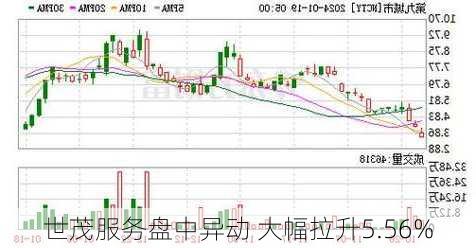 世茂服务盘中异动 大幅拉升5.56%