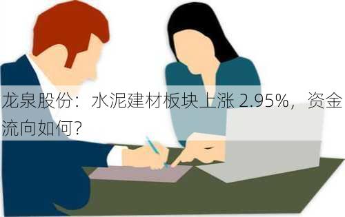 龙泉股份：水泥建材板块上涨 2.95%，资金流向如何？