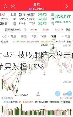 大型科技股跟随大盘走低 苹果跌超1.9%