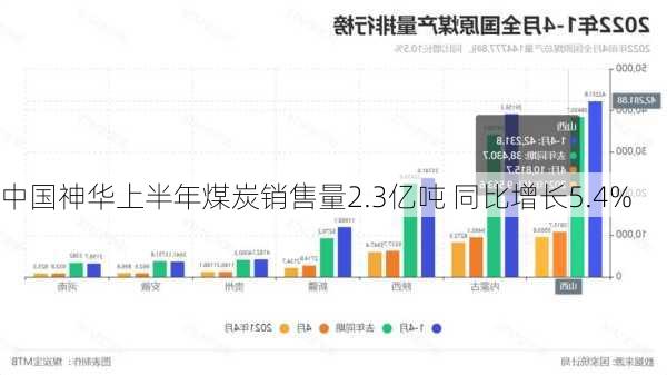 中国神华上半年煤炭销售量2.3亿吨 同比增长5.4%