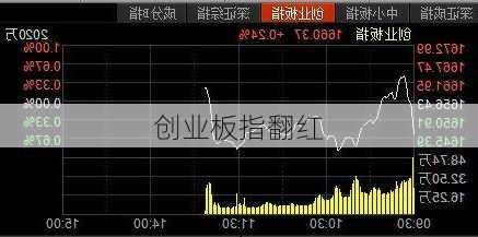 创业板指翻红