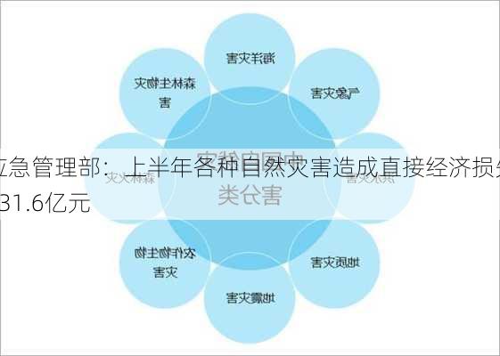 应急管理部：上半年各种自然灾害造成直接经济损失931.6亿元