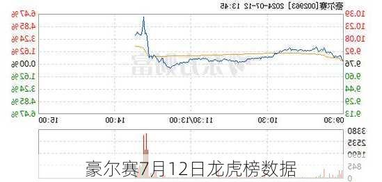 豪尔赛7月12日龙虎榜数据