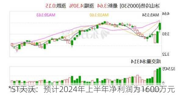 *ST天沃：预计2024年上半年净利润为1600万元