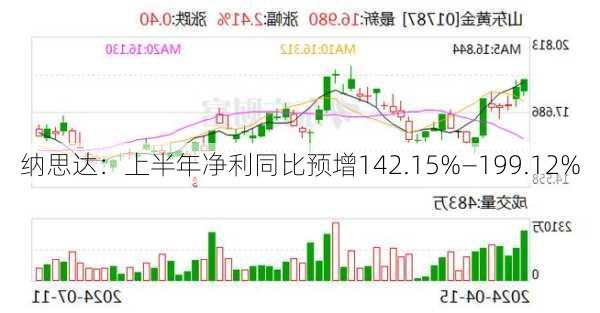 纳思达：上半年净利同比预增142.15%―199.12%