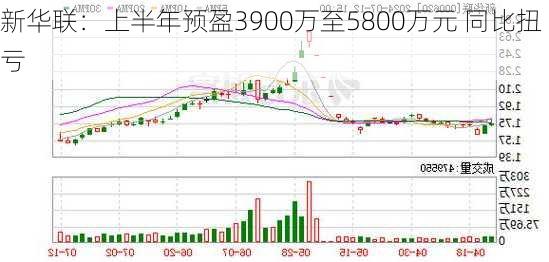 新华联：上半年预盈3900万至5800万元 同比扭亏