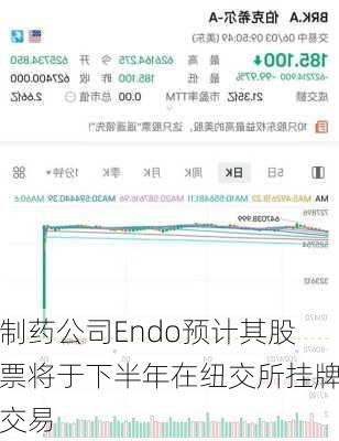 制药公司Endo预计其股票将于下半年在纽交所挂牌交易