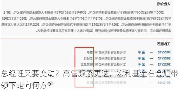 总经理又要变动？高管频繁更迭，宏利基金在金旭带领下走向何方？