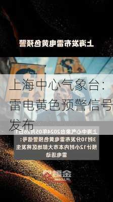 上海中心气象台：雷电黄色预警信号发布