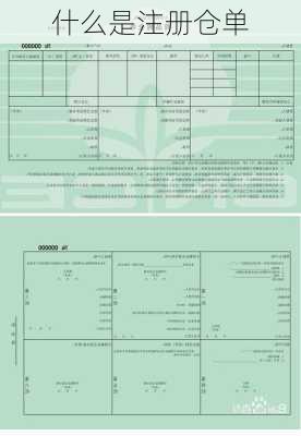 什么是注册仓单