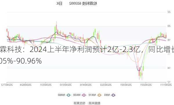 松霖科技：2024上半年净利润预计2亿-2.3亿，同比增长66.05%-90.96%