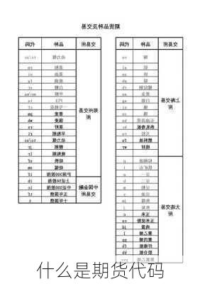 什么是期货代码