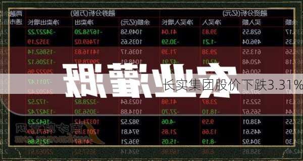 长实集团股价下跌3.31%