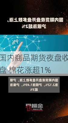 国内商品期货夜盘收盘 棉花涨超1%