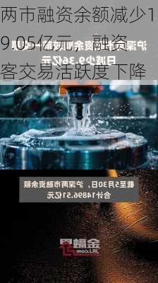 两市融资余额减少19.05亿元，融资客交易活跃度下降