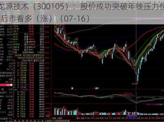 龙源技术（300105）：股价成功突破年线压力位-后市看多（涨）（07-16）