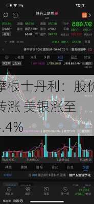 摩根士丹利：股价转涨 美银涨至 4.4%